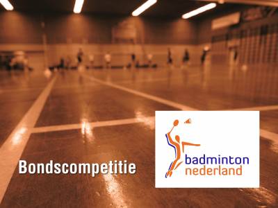 De Bondcompetitie van Badminton Nederland staat in het najaar weer op de planning.
