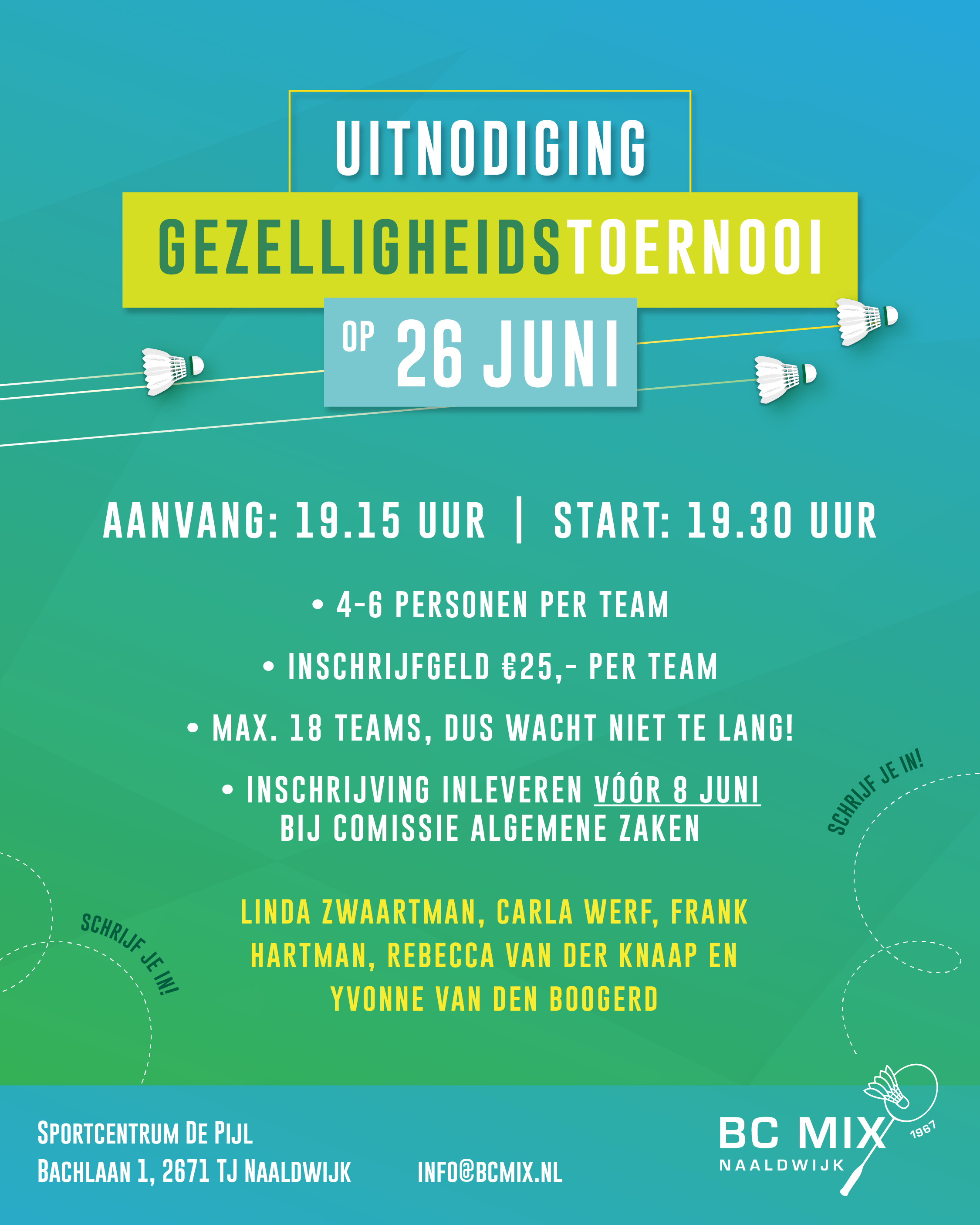 Gezelligheidstoernooi 2025