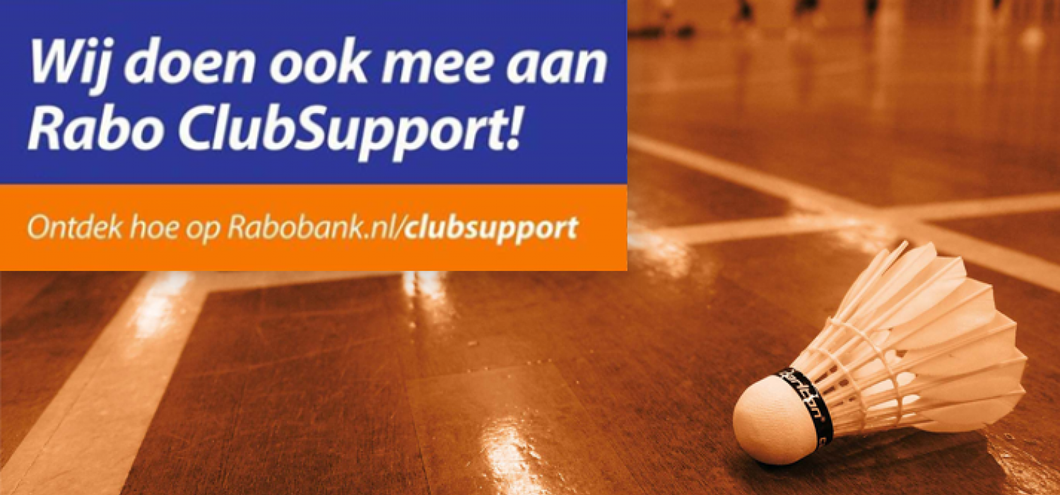 Wij doen ook mee aan Rabo ClubSupport!