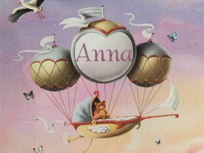 Het geboortekaartje van Anna.