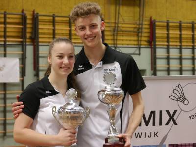 Nadia en Renzo van der Zalm zijn net als vorig jaar de clubkampioenen.