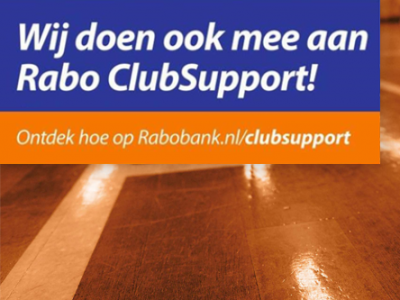 Wij doen ook mee aan Rabo ClubSupport!