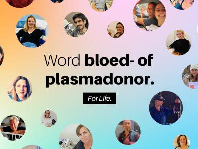 Word bloed- of plasmadonor.
