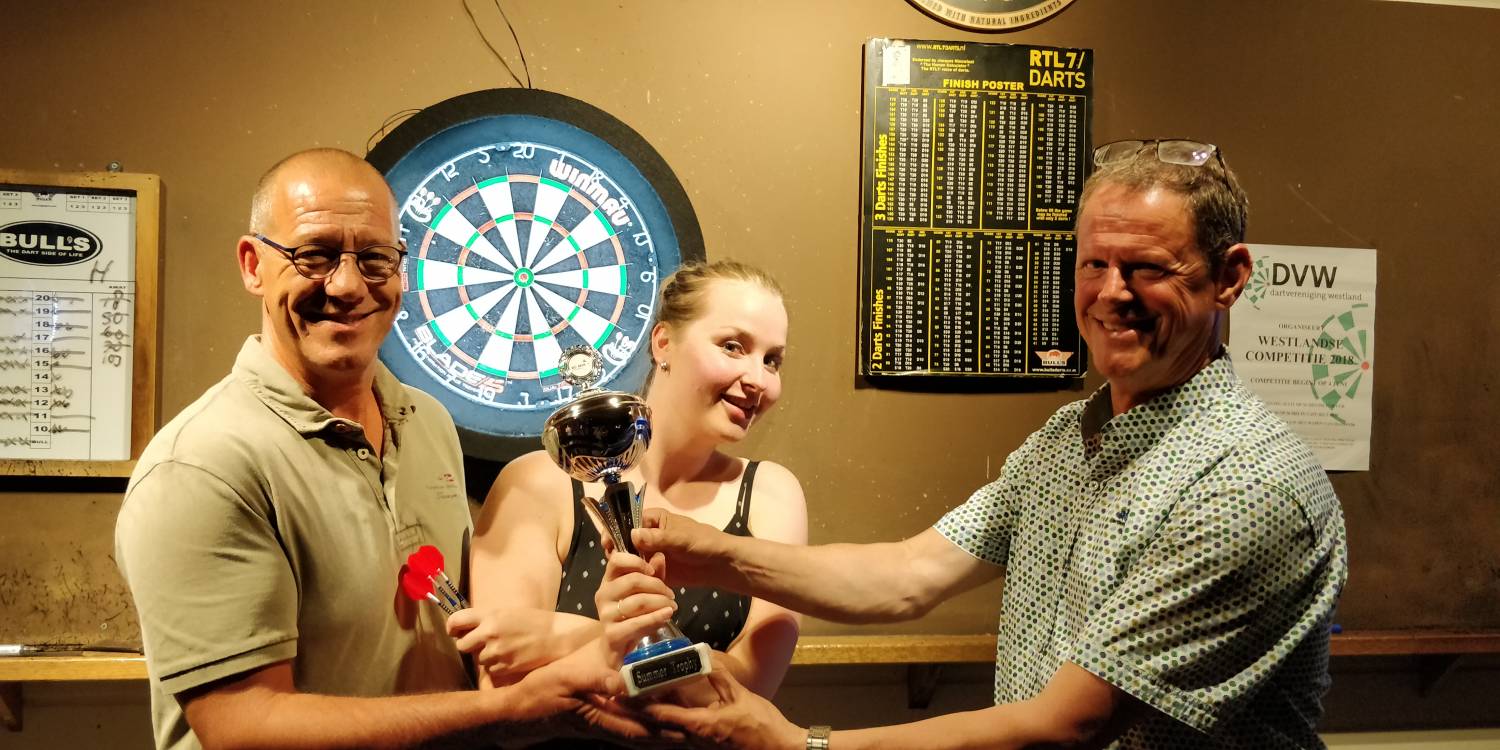 Anne en Rob waren de winnaars van het vorige darttoernooi.